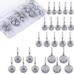 Produktbild: Goture 25 Stück Angeln Birnenblei Set, 3.5g-14g Angeln Grundblei Blei Angel Set, bleistiftförmigen Angelbleistiften, Drehgelenk, Angelausrüstungsset für Barschforellenwels, Snagless Rig für Angler