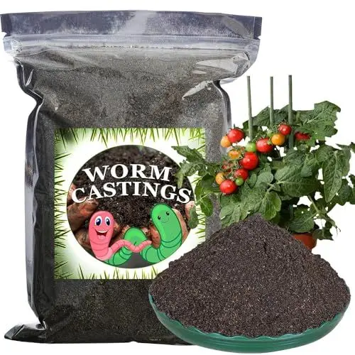 Produktbild: GOTVUGE Wurmkompost Bio-Dünger 1000g, Natürlicher Dünger für Gartenarbeit, Tomaten, Erdbeeren, Blumen und Kräuter
