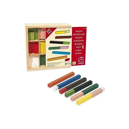 Produktbild: Goula - D51106 - Rechenstäbe 10 x 10 Spiel in der Holzbox