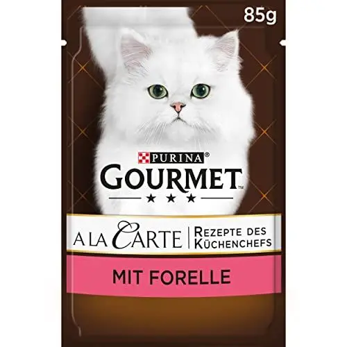 Produktbild: Gourmet PURINA GOURMET A la Carte Katzenfutter nass, mit Forelle und Gemüse, 26er Pack (26 x 85g)