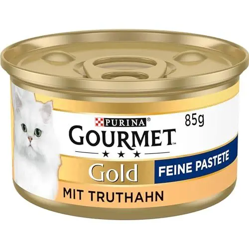 Produktbild: Gourmet PURINA GOURMET Gold Feine Pastete Katzenfutter nass, mit Truthahn, 12er Pack (12 x 85g)