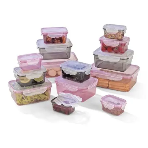 Produktbild: GOURMETmaxx Frischhaltedosen mit Deckel Klick-it 14-Dosen-Set | Aufbewahrungsbox für Meal Prep | Luftdichte, auslaufsichere & stapelbare Vorratsdosen mit Deckel | BPA-frei