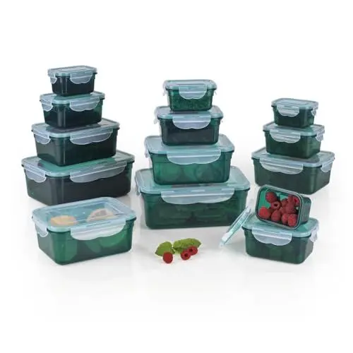 Produktbild: GOURMETmaxx Frischhaltedosen mit Deckel Klick-it 14-Dosen-Set | Aufbewahrungsbox für Meal Prep | Luftdichte, auslaufsichere & stapelbare Vorratsdosen mit Deckel | BPA-frei