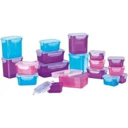 Produktbild: GOURMETmaxx Frischhaltedosen mit Deckel Klick-it 18-Dosen-Set | Aufbewahrungsbox für Meal Prep | Luftdichte, auslaufsichere & stapelbare Vorratsdosen mit Deckel | BPA-frei
