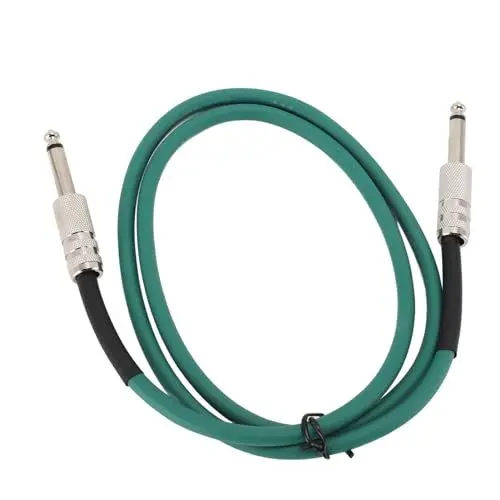 Produktbild: GOWENIC Gitarrenkabel, Dual Straight 6,35 Mm auf 6,35 Mm Gitarrenkabel für Musikinstrumente, E-Gitarren, Bässe, Keyboards, Mixer, Verstärker, Equalizer, Lautsprecher, (1 m / 3,3 Fuß)