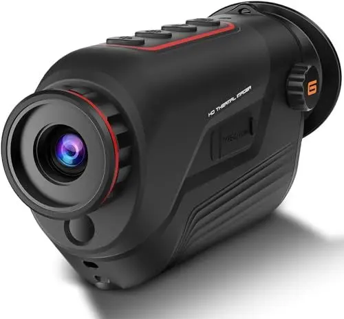 Produktbild: GOYOJO Handheld-Wärmebild-Monokular, 256 x 192 (25 Hz) @ 12 um Wärmesensor, Eingebaute Drahtlose Übertragung, 6 Entdecker (10 mm)