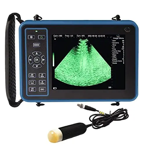 Produktbild: GOYOJO Ultraschall-Scanner Veterinär, Vet Portable B-Ultra Sound Scanner Maschine Bauernhof Tiere Haustier Mit 3,5 MHz Konvexe Sonde 8 Farbfelder Für Schafe, Hunde, Katzen Und Für Trächtigkeitstest