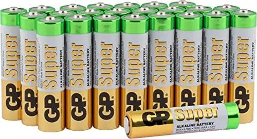 Produktbild: GP Micro AAA LR03 Vorratspack 24 Stück GP Batteries Super Alkaline (03024AB24) inklusive praktischer PET Aufbewahrungsbox, 24x AAA