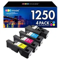 Produktbild: GPC IMAGE 1250 Toner Kompatible für Dell 1250c 1250 Multipack Druckerpatronen für C1765nfw C1765nf C1760nw 1350cnw 1355cn 1355cnw C1760 C1765 (4er-Pack, Schwarz Cyan Gelb Magenta)