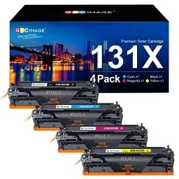 Produktbild: GPC IMAGE 131X Toner Kompatible für HP 131A CF210A 131X CF210X CF211X CF213X CF212X Multipack Druckerpatronen für Laserjet Pro 200 Color MFP M276n M276nw M251n M251nw (4er-Pack)