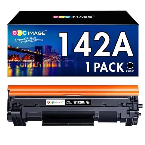 Produktbild: GPC IMAGE 142A Toner Kompatible für HP 142A Schwarz 142X, für HP Laserjet MFP M140w Toner M110w M110 MFP M140 MFP M139w M139 W1420A W1420X (Kein Chip, 1er-Pack Schwarz )