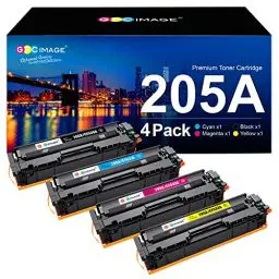 Produktbild: GPC IMAGE 205A Toner Kompatibel für HP 205A CF531A CF532A CF533A CF530A für HP Color Laserjet Pro MFP M181fw Toner M180n M181n M180nw M180fw M154a M154nw (Schwarz Cyan Gelb Magenta, 4er-Pack)