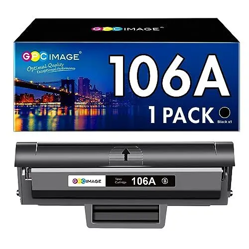 Produktbild: GPC IMAGE Kompatible für HP 106A Toner W1106A Schwarz für Laser 107w MFP 135wg 137fwg 135w 137fnw 135a 107a 107r 135r Druckerpatrone (Schwarz)