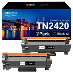 Produktbild: GPC IMAGE TN2420 TN-2420 Kompatibel für TN2410 TN 2410 für MFC L2710DW MFC-L2710DN HL-L2350DW DCP-L2530DW HL-L2375DW MFC-L2750DW HL-L2310D MFC-L2730DW HL-L2370DN (Schwarz, 2er-Pack)