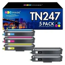 Produktbild: GPC IMAGE TN-243CMYK TN247 Kompatibel für Brother MFC L3750CDW für Brother MFC-L3750CDW HL-L3210CW DCP-L3550CDW HL-L3230CDW MFC-L3770CDW MFCL3750CDW DCP-L3517CDW TN-243BK TN243CMYK (5er-Pack)
