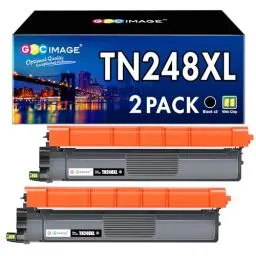 Produktbild: GPC IMAGE TN248XLBK Schwarz Kompatibel für Brother TN248BK TN-248CMYK, für Brother DCP-L3560CDW MFC-L3760CDW DCP-L3520CDWE DCP-L3520CDW MFC-L8390CDW MFC-L3740CDWE MFC-L3740CDW (2er-Pack, Schwarz)