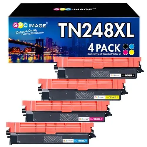 Produktbild: GPC IMAGE TN248XL, Kompatibel für Brother TN-248C TN-248M TN-248Y TN-248BK, für Brother MFC-L3760CDW DCP-L3520CDWE DCP-L3520CDW DCP-L3560CDW MFC-L8390CDW MFC-L3740CDWE MFC-L3740CDW