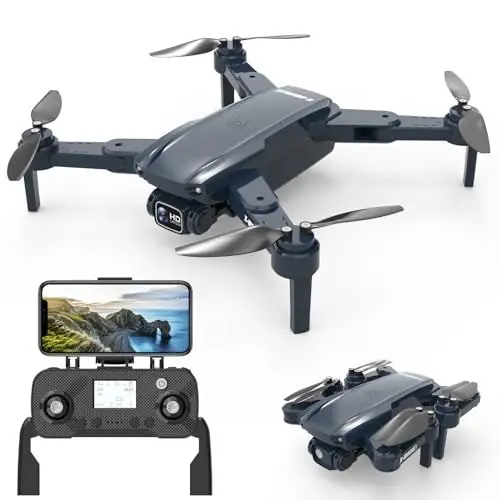 Produktbild: GPS Drohne mit Kamera 4K, 5G WiFi Übertragung Faltbar FPV RC Quadcopter Drone mit Bürstenloser Motor, Motorisch Verstellbare 90° Camera 4K mit Optische Stream-Positionierung für Anfänger