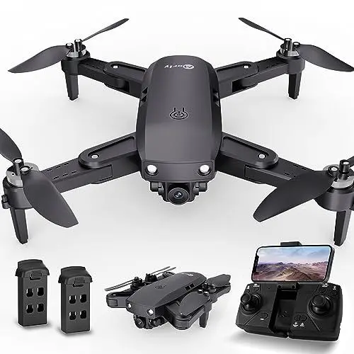 Produktbild: GPS Drohne mit Kamera für Erwachsene 4K HD Camera Drone mit Bürstenlosem Motor Auto Rückkehr nach Hause 5G WiFi Übertragung Faltbar FPV RC Quadcopter UAV Höhe Halten Follow Me 36 Min