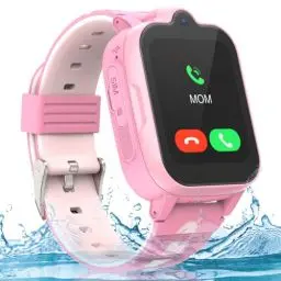 Produktbild: GPS Smartwatch Kinder mit und Telefon - IP67 Wasserdicht, 4G Kinderuhr zum Telefonieren mit WiFi, Videoanruf, SOS, Wecker, Kinderuhr für Mädchen und Jungen im Alter von 3–12 Jahren, Rosa