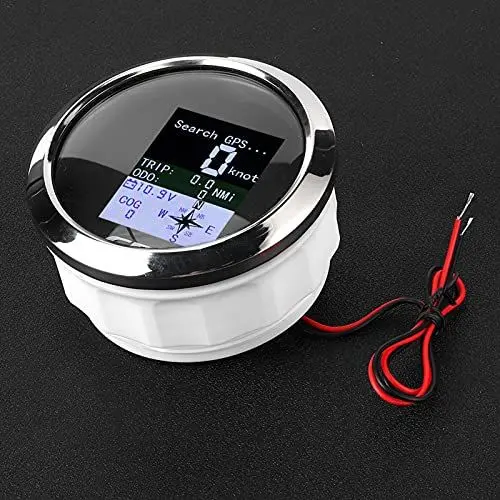 Produktbild: GPS Tachometer Geschwindigkeitsmesser Kilometerzähler für Auto Boot 85mm(Schwarz)
