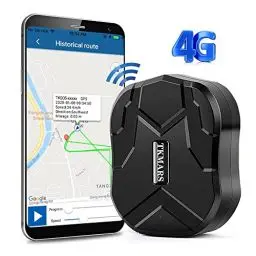 Produktbild: GPS Tracker für Auto 4G 10000mAh 160 Tage Standby Starker Magnet Wasserdicht Echtzeit-Tracking Kostenlose APP/Plattform Kein ABO Tracker und Anti Lost GPS Locator für Auto Motorrad Fahrrad LKW Flotte