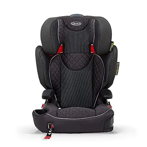 Produktbild: Graco Affix Kindersitz 15-36 kg, Autokindersitz ab 4 bis 12 Jahren, Gruppe 2/3, Konnektoren zur Fixierung am Isofix-System des Autos, mitwachsend, Seitenaufprallschutz, Getränkehalter, Stargazer