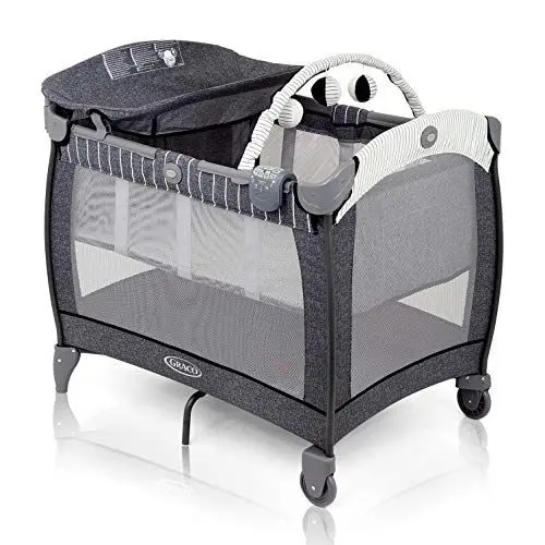 Produktbild: Graco Contour Electra Reisebett mit integriertem Wickeltisch, Musik und Vibration, Suits Me 9D899SMEEU 1 Stück (1er Pack)