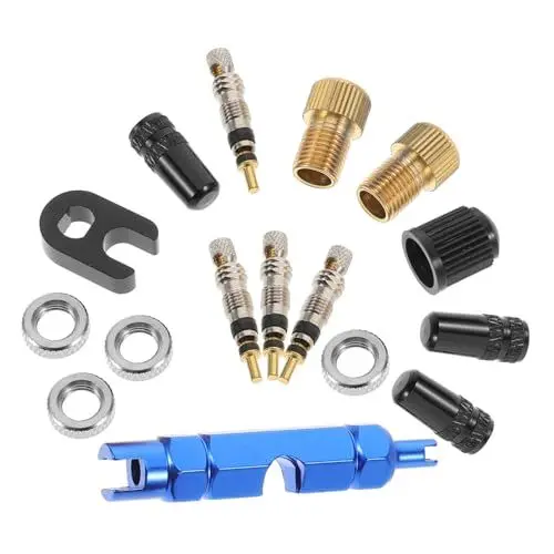 Produktbild: GRADENEVE 18 Teiliges Reifenventil Kern Set Mit Werkzeug Zur Entfernung Und Reparatur Von Ventilkernen Für Auto Lkw Und ATV Inklusive Ventiladapter Und Ventilschlüssel Für