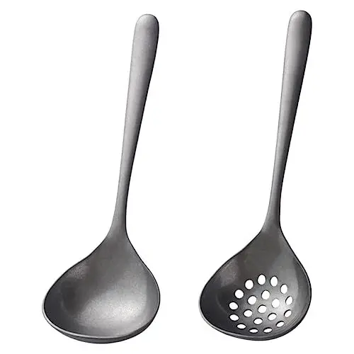 Produktbild: GRADENEVE 1 Satz Retro Hot Pot Suppen Löffel Sieb Löffel Hot Pot Suppenkelle Utensil Zum Servieren Von Saucen Soße Snare-drum-ständer Hotpot-utensil Skimmer-kochgeschirr Rostfreier Stahl