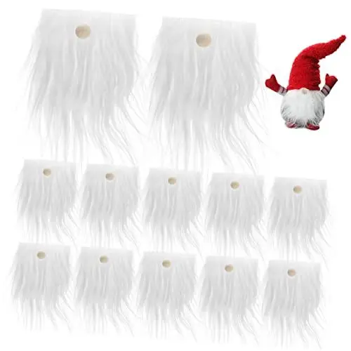 Produktbild: GRADENEVE GNOME Bart Zubehör Set 24 Stücke GNOME Bärte Handwerk Fell Holz