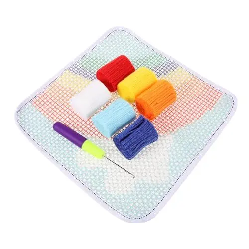 Produktbild: GRADENEVE Handgemachtes Teppich-set Knüpfhaken-stickset Kreative Teppichherstellung Für Erwachsene Stickteppich-set Vorgedruckte Stabiles Farbenfrohes Teppich-bastelzubehör