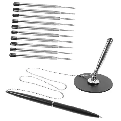 Produktbild: GRADENEVE 1 Set Zähler Unterschriftsstift Schreibstift Mit Ständer Zähler Business Stift Signierstift Multifunktions Schreibstift Tischfester Unterschriftenstift Gästebuchstift Desktop