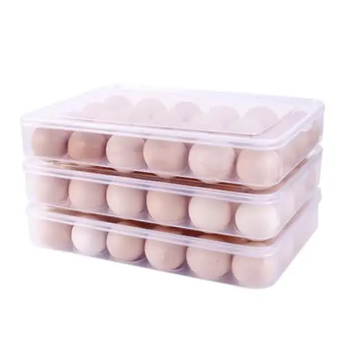 Produktbild: GRADENEVE 24 Eierhalter Eierträger Eierspender Eieraufbewahrungskorb Stapelbare Eierablage storage boxes aufbwahrungs-box eierbox Eierschale Aufbewahrungsbehälter für Eier Wiederverwendbar