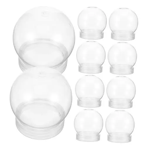 Produktbild: GRADENEVE 30 STK schneekugel selber Machen Schneekugeln für Kinder, Flaschen -Vitrine s schneekugel bastelset bastel Materialien DIY-Schneekugeln Globen für Kinder Plastik Transparent