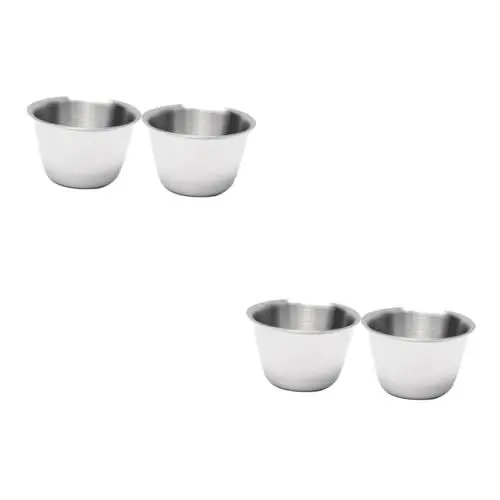 Produktbild: GRADENEVE 4 Stück Puddingform Zum Backen Mini-saucenbehälter Mini-kuchenformen Backform Dessertbehälter Reiskocher Topf Ersatz Mini Pappbecher Kleine Kuchenbackförmchen Geleeform Mini-topf