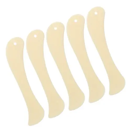 Produktbild: GRADENEVE 5St Origami-Messer Kartenwerkzeug herstellen Knochenritzwerkzeug ausstechplatte paper cutting tool ordner Bastelbedarf aus Papier Werkzeug zum Falten von Papier Plastik Beige