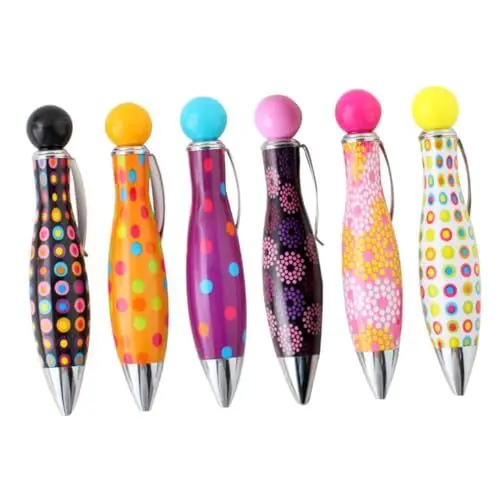 Produktbild: GRADENEVE 6St schreibkladde kugelschreiber Schreibwarenset Grußkarten Shuttle-Stifte einziehbar einziehbarer Gelstift Bowlingstifte für die Schule Bowling-Modellierstifte Plüschstift Plastik