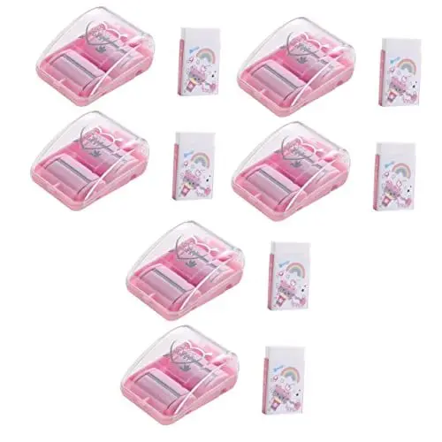 Produktbild: GRADENEVE 6 Sets Desktop Reiniger Radiergummi Spänesammler Rollenkoffer Radiergummis Mini Radiergummi Tischzubehör Kunst Radiergummis Haushaltsstaubsauger Tragbare Radiergummi