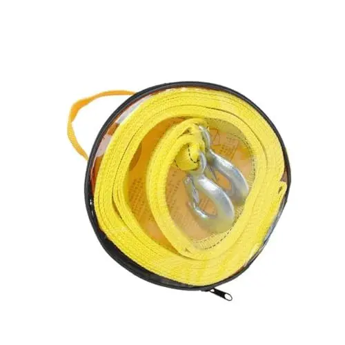Produktbild: GRADENEVE Autowindenseil Windenseilhaken 4 M Tonnen Autoanhängerseil Nylon Doppelt Verdickt Fluoreszierend Gelb Sicher Und Stabil