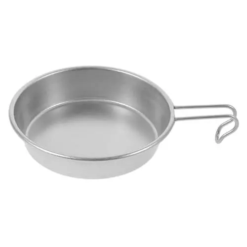 Produktbild: GRADENEVE Leichte Tragbare Campingschüssel Mit Griff Edelstahl Outdoor Ti Campingschüssel-set