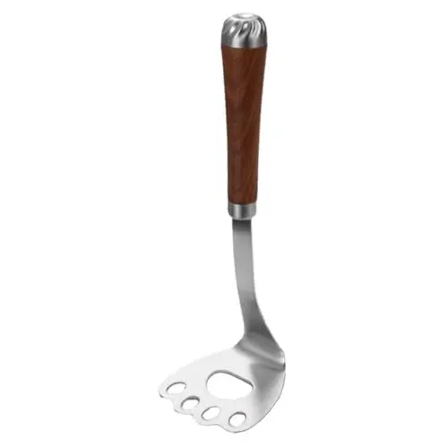 Produktbild: GRADENEVE Manueller Kartoffelstampfer Abnehmbares Design Leicht Zu Reinigen Und Elegant Griff Aus Edelstahl Und Holz Für Babynahrung