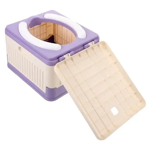 Produktbild: GRADENEVE Klapptoilette Autodüfte Reise Einfache Toilette Faltbares Töpfchen Faltbare Deo-toilette Auto Falttoilette Nottöpfchen Campingtoiletten Faltbare Toilette Outdoor-reisen Pvc