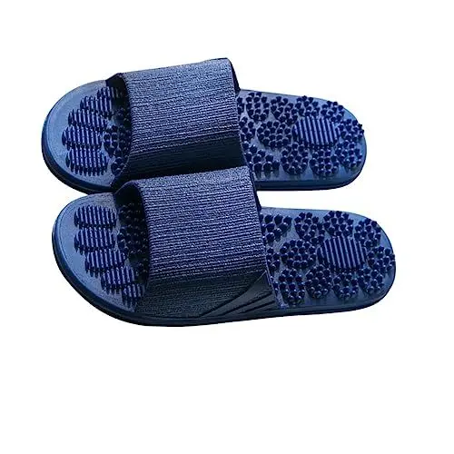Produktbild: GRADENEVE Massage Hausschuhe Für Zuhause Schwimmbad Und Reisen Bequeme Leichte Sandalen Dunkelblau Für Entspanntes Wohlbefinden