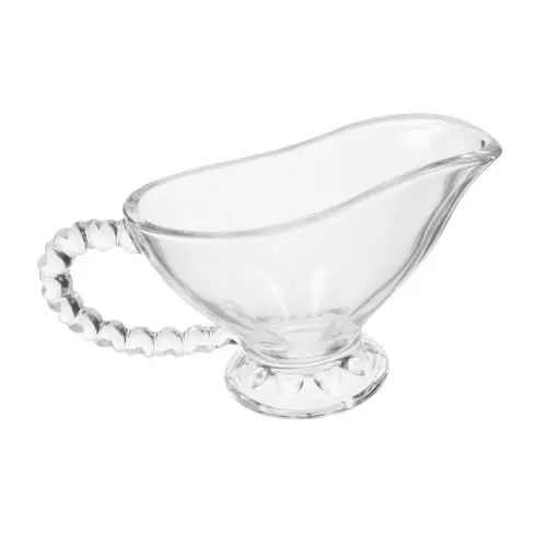 Produktbild: GRADENEVE Getränkekrug Aus Glas mit Ausgießer Milchkännchen Eleganter Krug für Die Teezeit Küchenzubehör 130 Ml Kleiner Krug