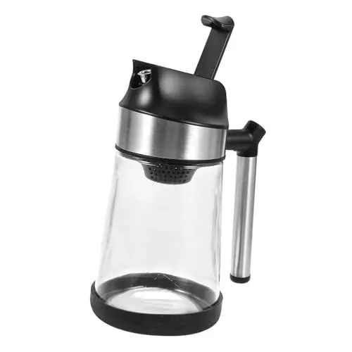 Produktbild: GRADENEVE Ölflasche Salat-shaker-spender 400 Ml Glas Küchen-ölspender Saucenflasche Griff Speiseölflasche