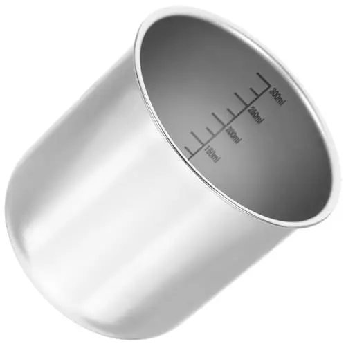 Produktbild: GRADENEVE Reismessbecher Edelstahl Messhalter Mit Präziser Reiskocher Messbecher Langlebig Und Rostfrei Ideale Küchenhilfe Für Reis Und Getreide 200ml Kapazität