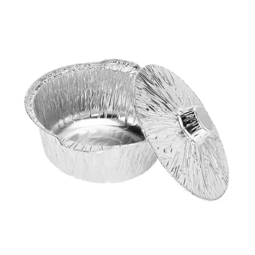 Produktbild: GRADENEVE Camping Kochset Camping-pfanne Camping Kochtopf 1000ml Outdoor Kochtopf Aus Aluminiumfolie Tragbarer Takeout Foil Pot Mit Deckel Ideal Für Grillen Picknick Und Camping