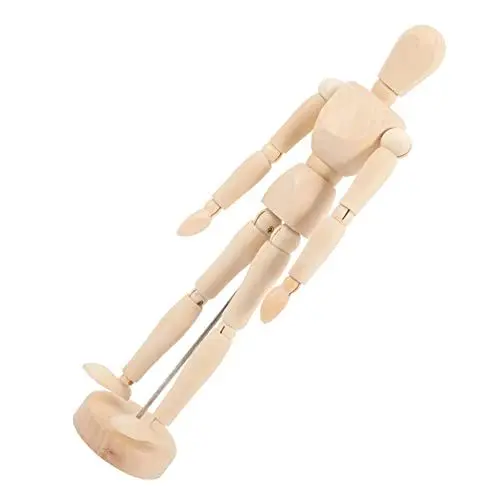 Produktbild: GRADENEVE Hölzerne Schaufensterpuppe Zum Malen Zeichnen Figur Spielzeug 12 Zoll Flexible Gelenke