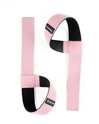 Produktbild: Gradient Fitness Handschlaufen zum Gewichtheben (2er-Pack) | Weiche, mit Neopren gepolsterte 20-Zoll-Gurte. Reduziert das Verletzungsrisiko beim Gewichtheben, Bodybuilding (Rosa)